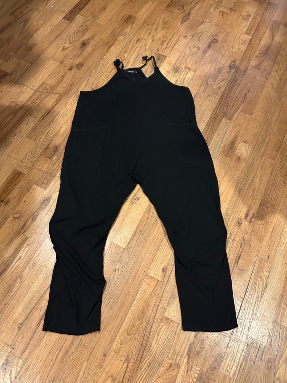 Black Women's Relaxed Jumpsuit with pockets